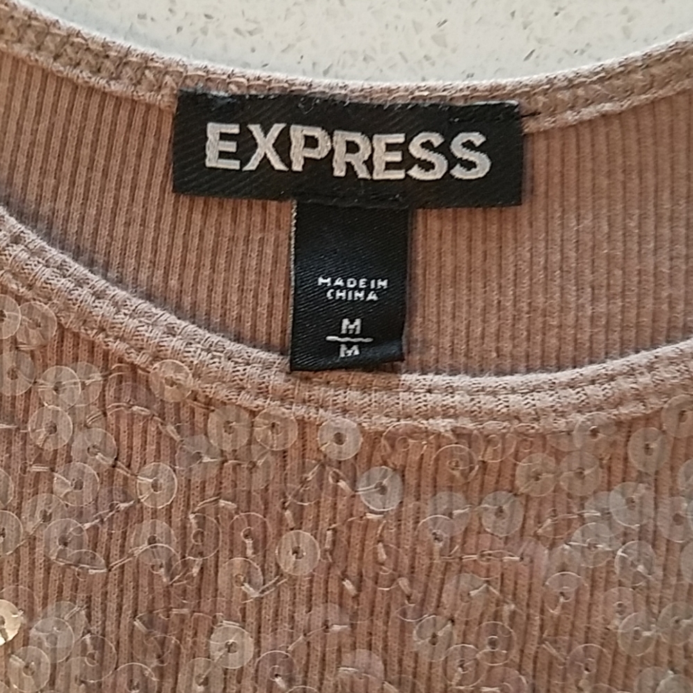 EXPRESS Sequin Tank - Picture 3 of 3